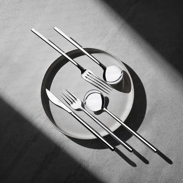 Nehir sofia çatal kaşık bıçak seti - 72 parça çatal kaşık bıçak seti takımı 12 kişilik