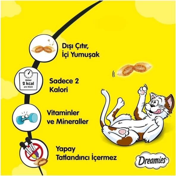 Dreamies Somonlu Kedi Ödül Maması 6X60GR - 5