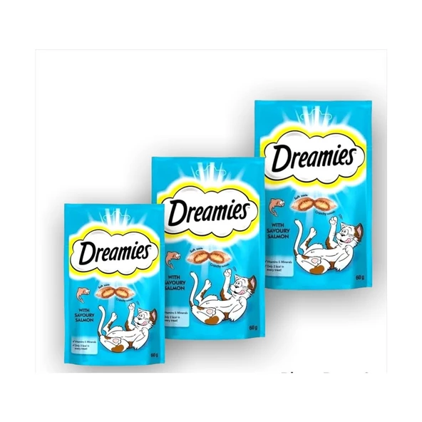 Dreamies Dreamis Somonlu Kedi Ödülü 60 gr x 3 Adet