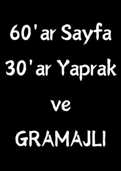 Siyah Sayfalı Defter A4-A5 (60 Sayfa) Beyaz Kalem Hediyeli - 4