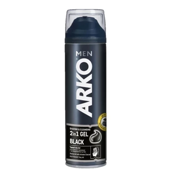 Arko Men Black Serisi 2 in 1 GEL 200 ml Tıraş Jeli