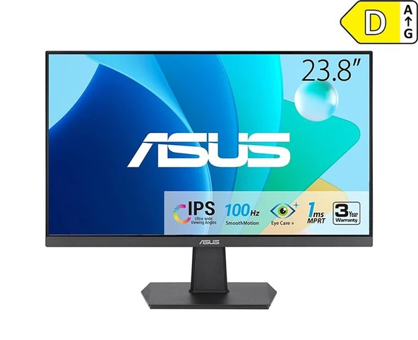 Asus 23.8" 1ms Hdmi IPS Eye Care (VA24EHF)