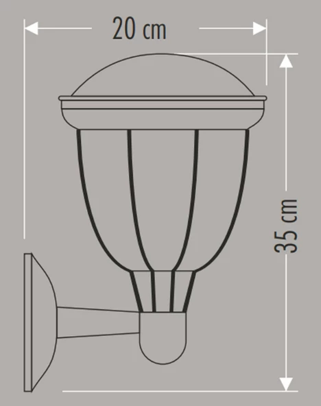CATA CT 7019 Torino Bahçe Armatürü - 3