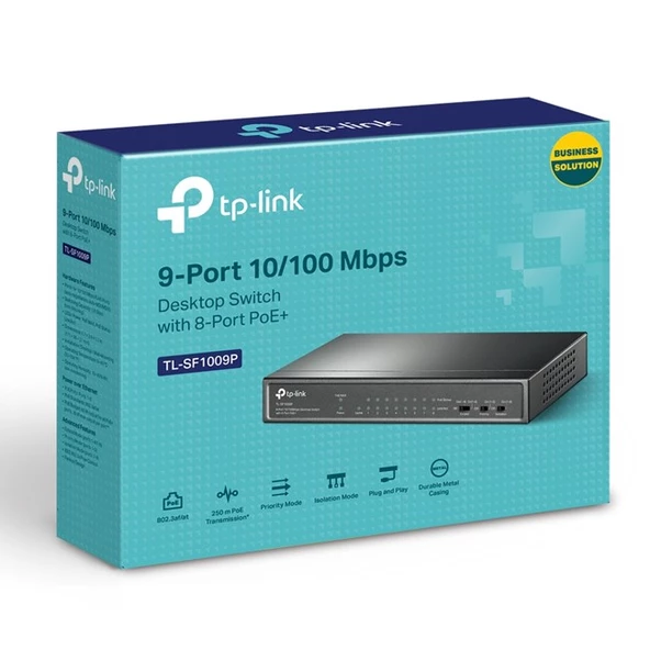 Tp-Link TL-SF1009P 9Port 10/100 8 Port PoE Switch