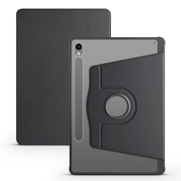 Galaxy Tab S10 Kılıf Zore Termik Kalem Bölmeli Dönebilen Standlı Kılıf - 5