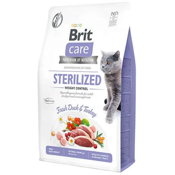 Grain-free Tahılsız Ördekli Ve Hindili Kısırlaştırılmış Diyet Kilo Kontrolü Yetişkin Kedi