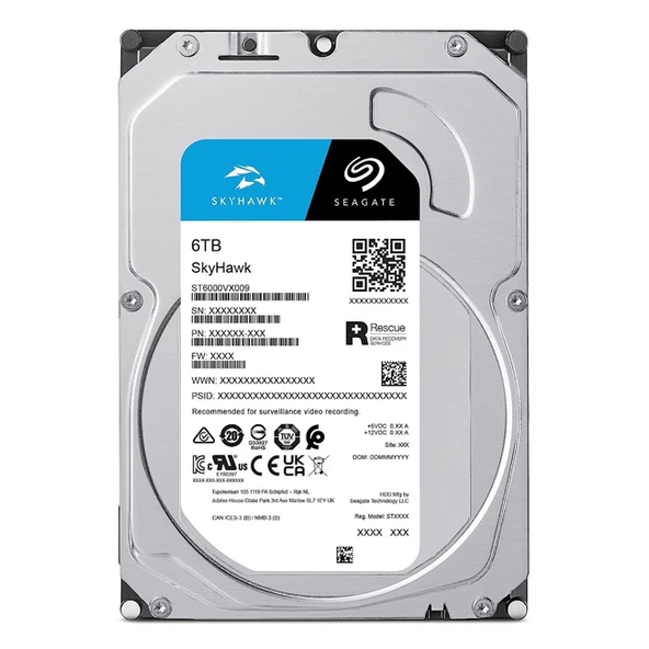 Seagate Skyhawk 6TB 5400Rpm 256MB -ST6000VX009 - 4