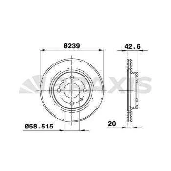 ON FREN DISK AYNASI LADA 110 SAMARA 1.5I 1500I - BRAXIS AE0653