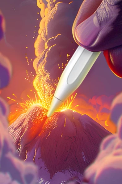 iPad Mini 2024 7. Nesil 8.3" Uyumlu Manyetik Şarj Olabilen Bluetooth Özellikli Stylus Tablet Kalemi - Resim 6