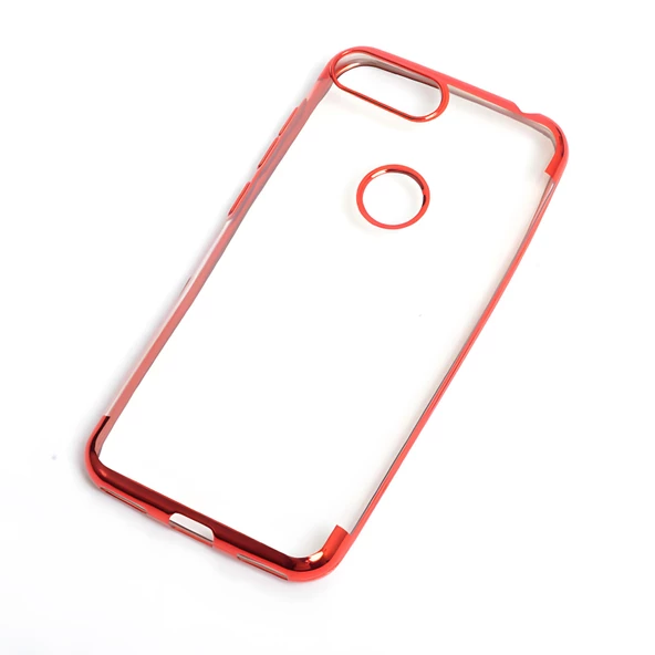 Alcatel 1S Kılıf Dört Köşeli Lazer Silikon Kılıf - Resim 4