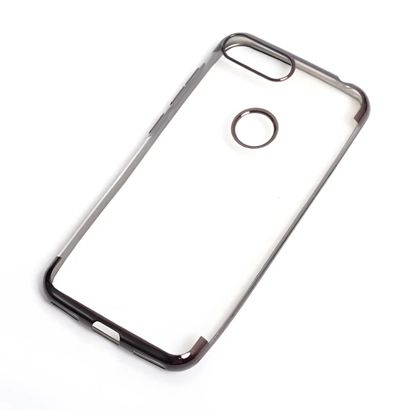 Alcatel 1S Kılıf Dört Köşeli Lazer Silikon Kılıf - Resim 2