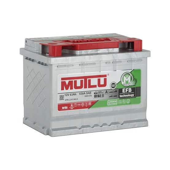 12V 63 AH EFB START STOP MUTLU AKÜ ÜRETİM. 2025