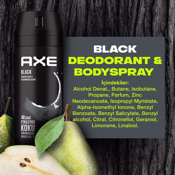Axe Black Erkek Deodorant 150 ml 48 Saat Etkileyici Koku - 3