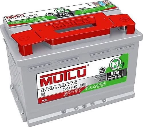 12V 72 AH 720A EN EFB START STOP MUTLU AKÜ  2 YIL GARANTİLİ  Ü.T AĞUSTOS  2025