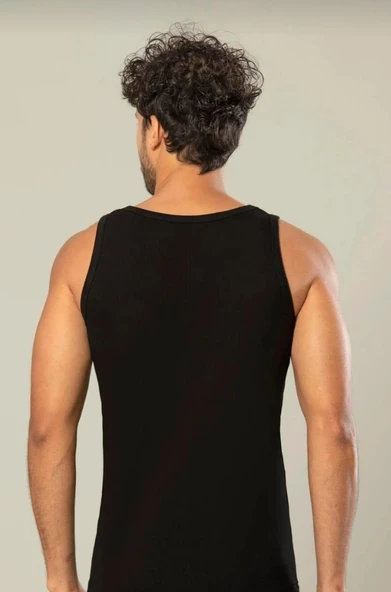 ERDEM 1128 ERKEK KARE YAKA KAŞKORSE ASKILI ATLET TEKLİ - Resim 2