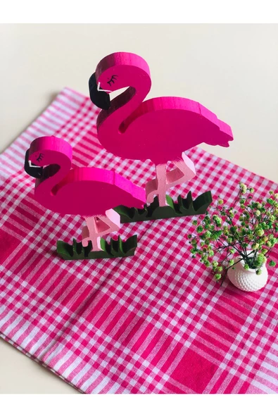2li Dekoratif Süs Flamingo