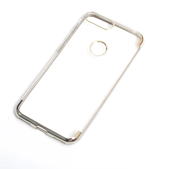 Alcatel 1S Kılıf Dört Köşeli Lazer Silikon Kılıf - Resim 7