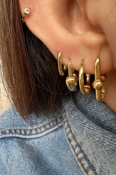 BABY (14 K ALTIN KAPLAMA KÜPE) - Resim 2