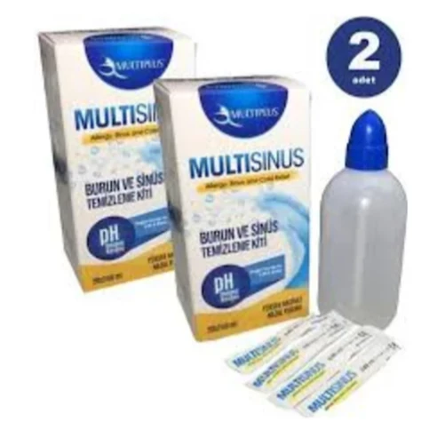 MULTİPLUS Multisinüs Burun ve Sinüz Temizleme Kiti 20 adet şase 2 kutu