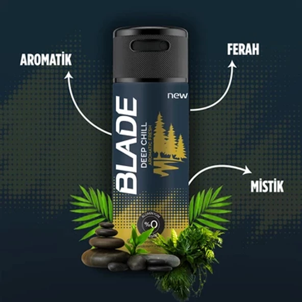 Blade Men Deep Chill 150 ml Erkek Deodorant - 3