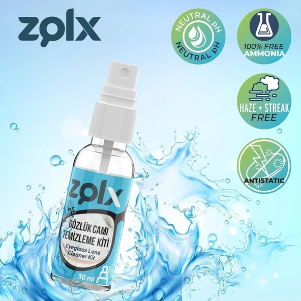 Zolx Gözlük ve Ekran Temizleme Seti 30ml - 3