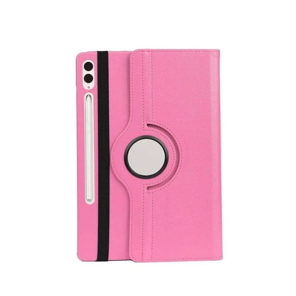 Samsung Galaxy Tab S9+ (X810) Kapaklı Stand Olabilen Smart Kılıf Pembe