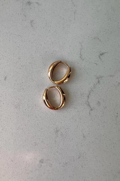 BUĞDAY TANESİ OVAL KÜPE - Resim 4