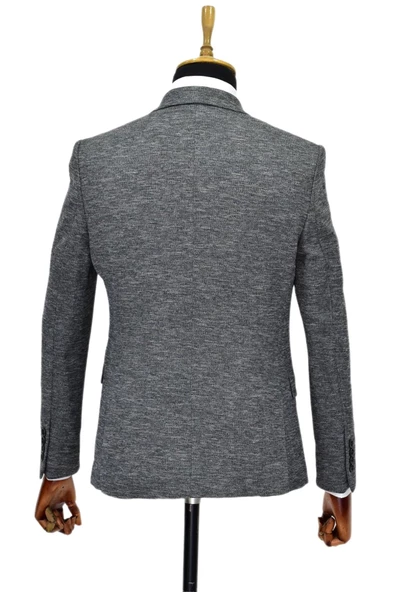 Erkek Tek Spor Ceket Çift Yırtmaçlı BGL-ST03972 - Resim 6