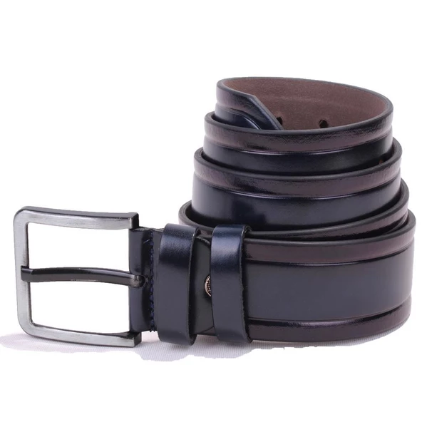Dagoster DMK26-454 Lacivert 4.5 cm Suni Deri Erkek Kemer - 3