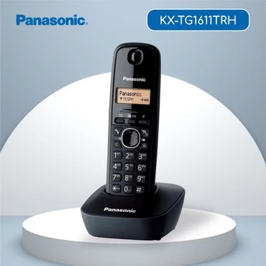 Panasonic KX-TG1611 Siyah Telsiz Dect Telefon 50 Rehber ürün görseli