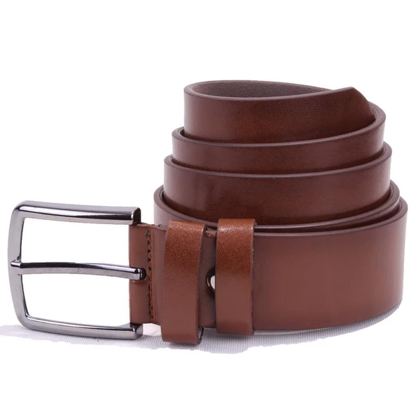 Dagoster DMK26-355 Kahve 4 cm Suni Deri Erkek Kemer - 3