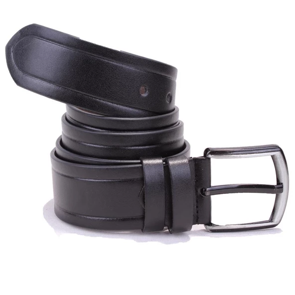 Dagoster DMK26-454 Siyah 4.5 cm Suni Deri Erkek Kemer - Resim 2