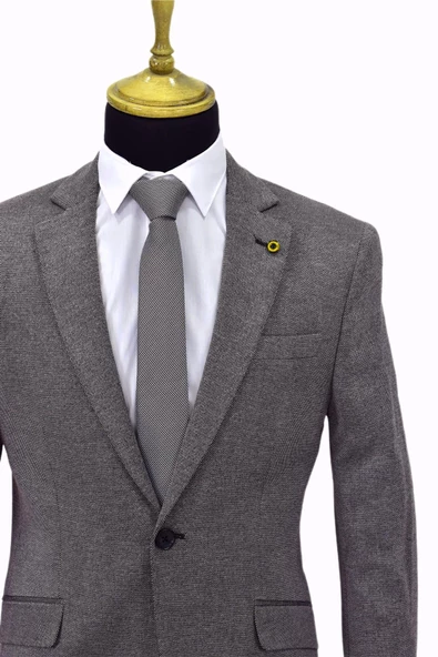 Erkek Bordo Tek Spor Ceket Çift Yırtmaçlı BGL-ST03973 - Resim 5