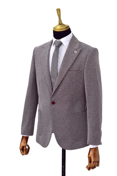 Erkek Tek Spor Ceket Çift Yırtmaçlı BGL-ST03983 - Resim 11