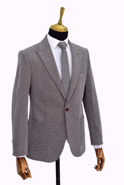 Erkek Tek Spor Ceket Çift Yırtmaçlı BGL-ST03983 - Resim 7