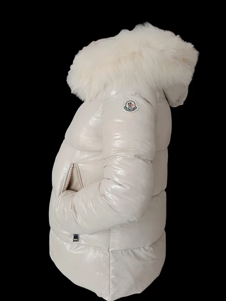 Moncler Mont, Kadın Mont, Mont, Tüylü Mont - 5