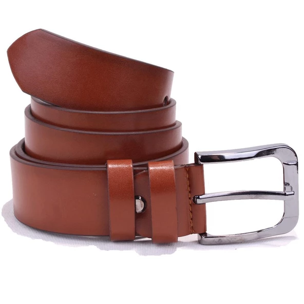 Dagoster DMK26-355 Taba 4 cm Suni Deri Erkek Kemer - 4