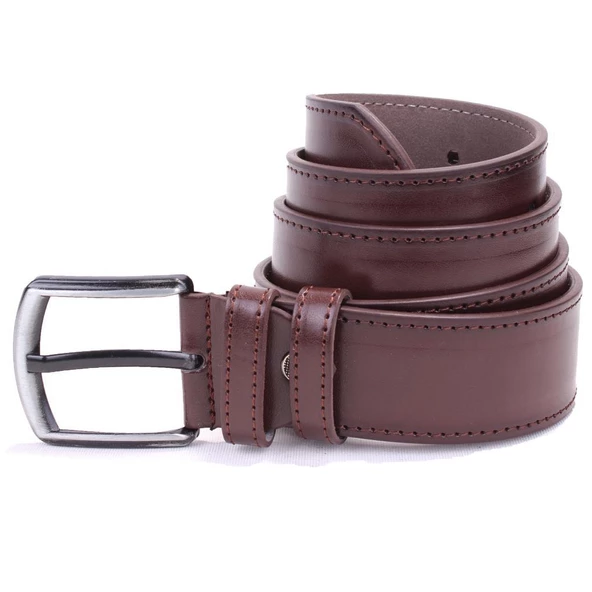Dagoster DMK26-459 Kahve 4.5 cm Suni Deri Erkek Kemer - 3