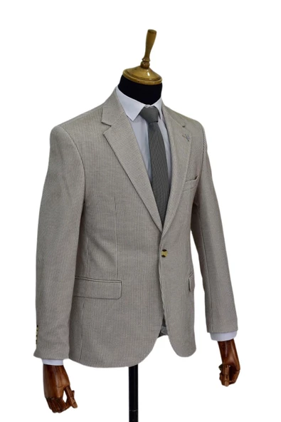 Erkek Tek Spor Ceket Çift Yırtmaçlı BGL-ST03982 - Resim 5