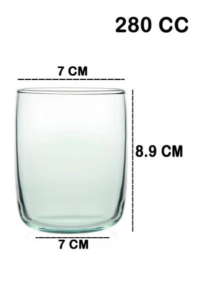 420112 Aware Iconic 280 ML Cam 4lü Kısa Su Meşrubat Bardağı Takımı - 4