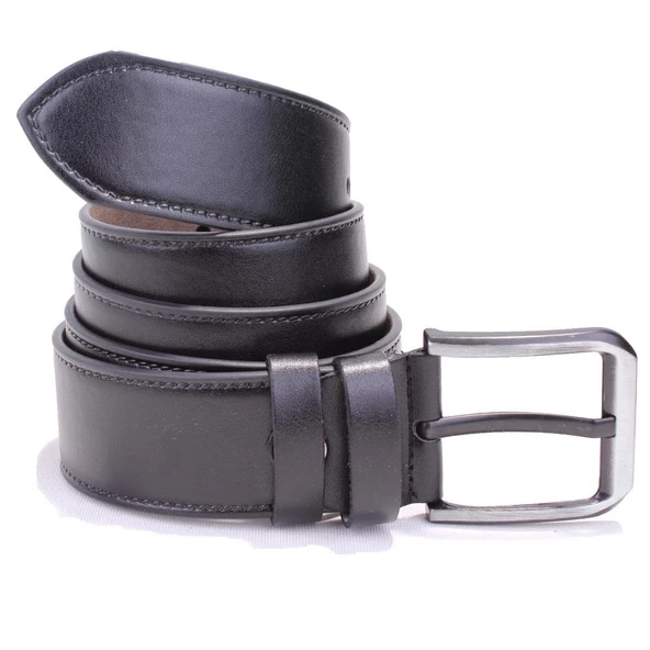Dagoster DMK26-460 Siyah 4.5 cm Suni Deri Erkek Kemer - 4