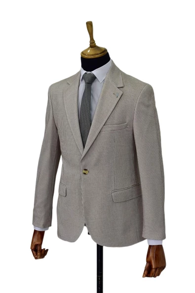 Erkek Tek Spor Ceket Çift Yırtmaçlı BGL-ST03982 - Resim 8