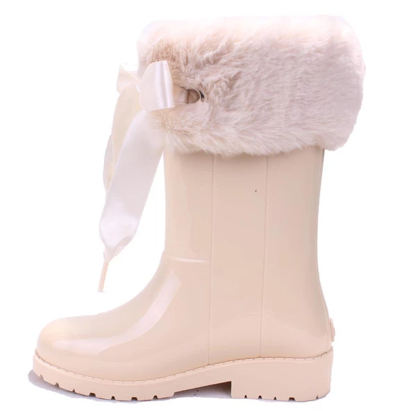 Igor W10239 Campera Charol Soft Sedef Ortopedik Kız Çocuk Yağmur Çizme - Resim 3