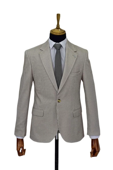 Erkek Tek Spor Ceket Çift Yırtmaçlı BGL-ST03982 - Resim 2