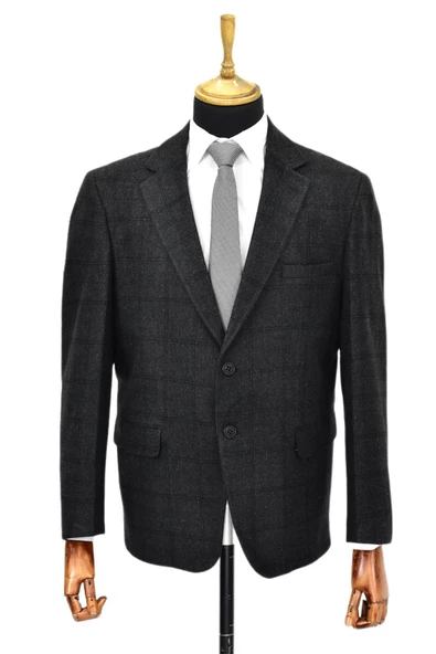 Erkek Kışlık Kumaş Tek Ceket 4 Drop BGL-ST03965 - Resim 3