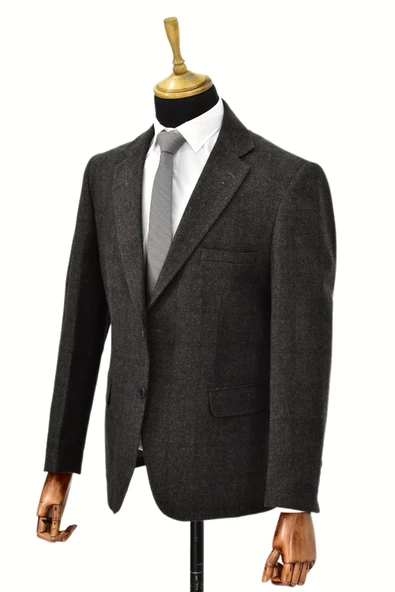 Erkek Kışlık Kumaş Tek Ceket 4 Drop BGL-ST03965 - Resim 6