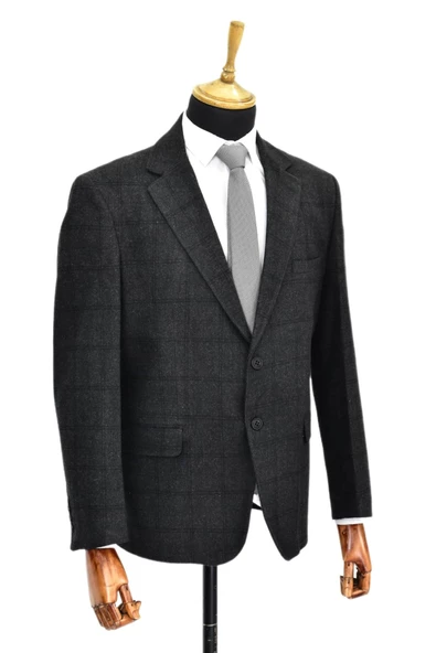 Erkek Kışlık Kumaş Tek Ceket 4 Drop BGL-ST03965 - Resim 5