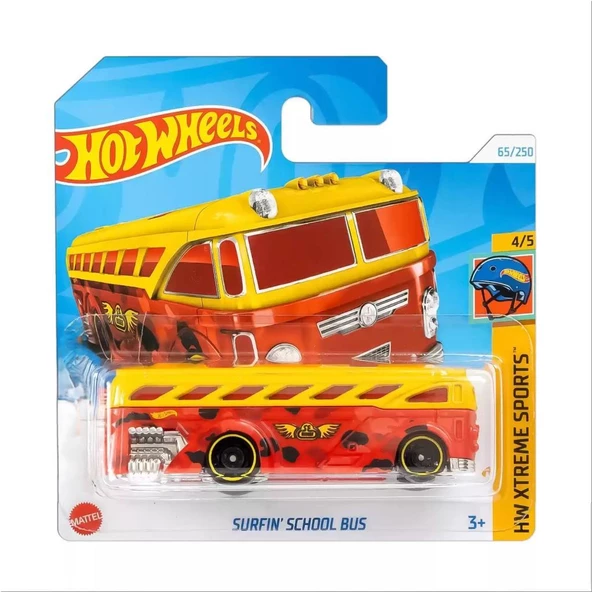 Hot Wheels Tekli Arabalar SURF IN SCHOOL BUS HTD58