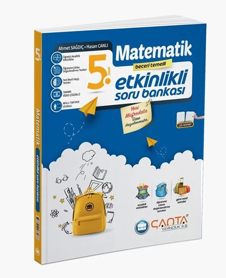 Çanta 2025 5. Sınıf Matematik Etkinlikli Kazanım Soru Bankası