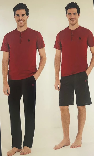 POLO 3 PARÇA HEDİYELİK SET 12005 BURGUNDY-BORDO